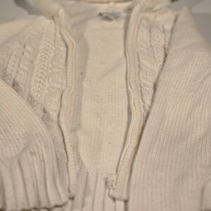 LOFT Women's Cable Knit Cardigan - Cream